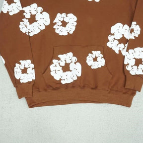 MOLETOM DENIM TEARS THE COTTON WREATH BROWN
