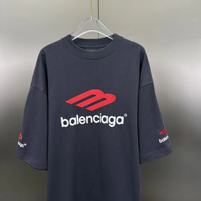 CAMISETA BALENCIAGA LOGO EMBROIDERED "BLACK"