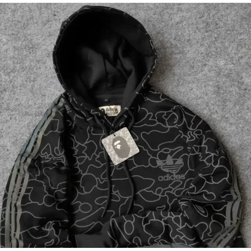 Bape x adidas tech hoodie replica discount