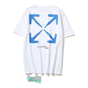 CAMISETA OFF WHITE TIGER LOGO AZUL
