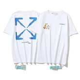 CAMISETA OFF WHITE TIGER LOGO AZUL