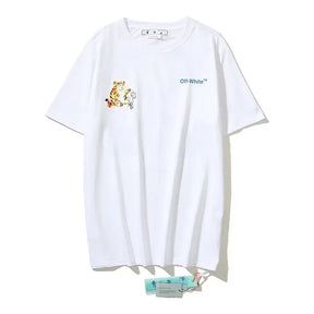 CAMISETA OFF WHITE TIGER LOGO AZUL