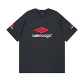 CAMISETA BALENCIAGA LOGO EMBROIDERED "BLACK"