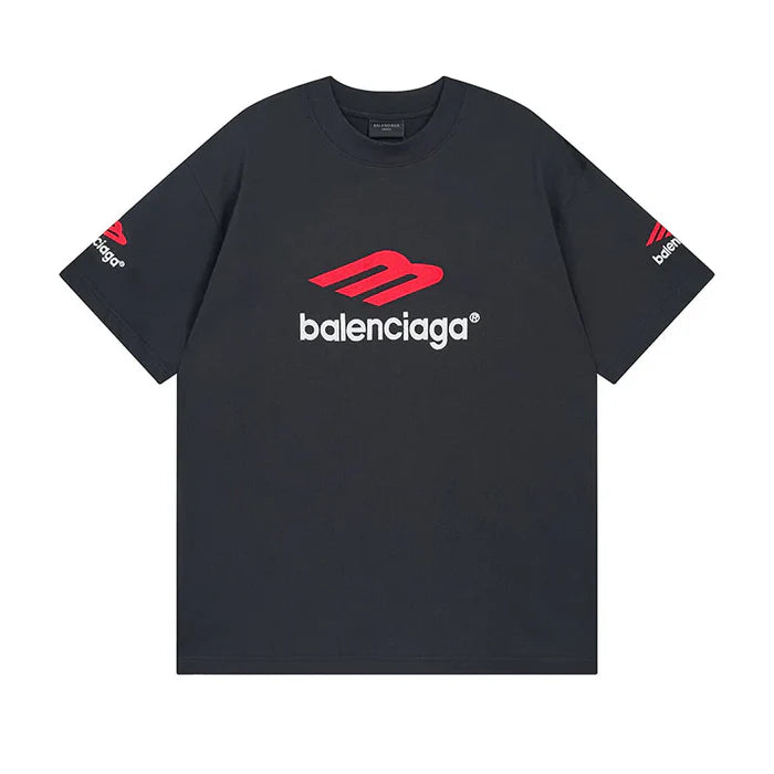 CAMISETA BALENCIAGA LOGO EMBROIDERED "BLACK"